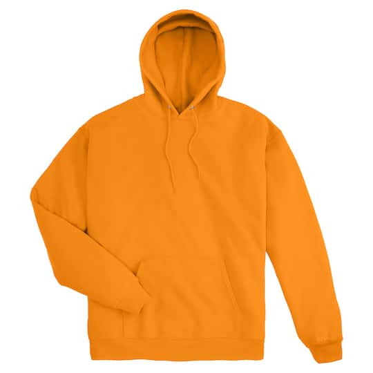 Hanes EcoSmart Pullover Men's Fleece Hoodie in Safety Orange | Large | Michaels®